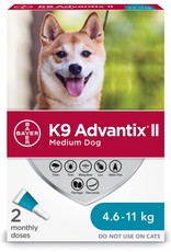 Bayer K9 Advantix II Flea and Tick Treatment for Medium Dogs weighing 4.6 kg to 11 kg
