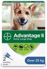 Bayer Advantage II Flea Treatment for Extra Large Dogs weighing over 25 kg Bayer Advantage II Flea Treatment for Extra Large Dogs weighing over 25 kg