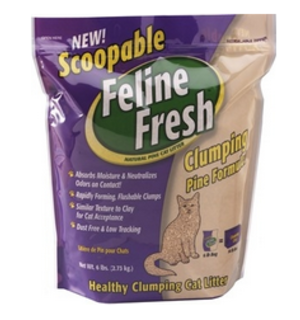 Feline Fresh Scoopable Clumping Pine Litter