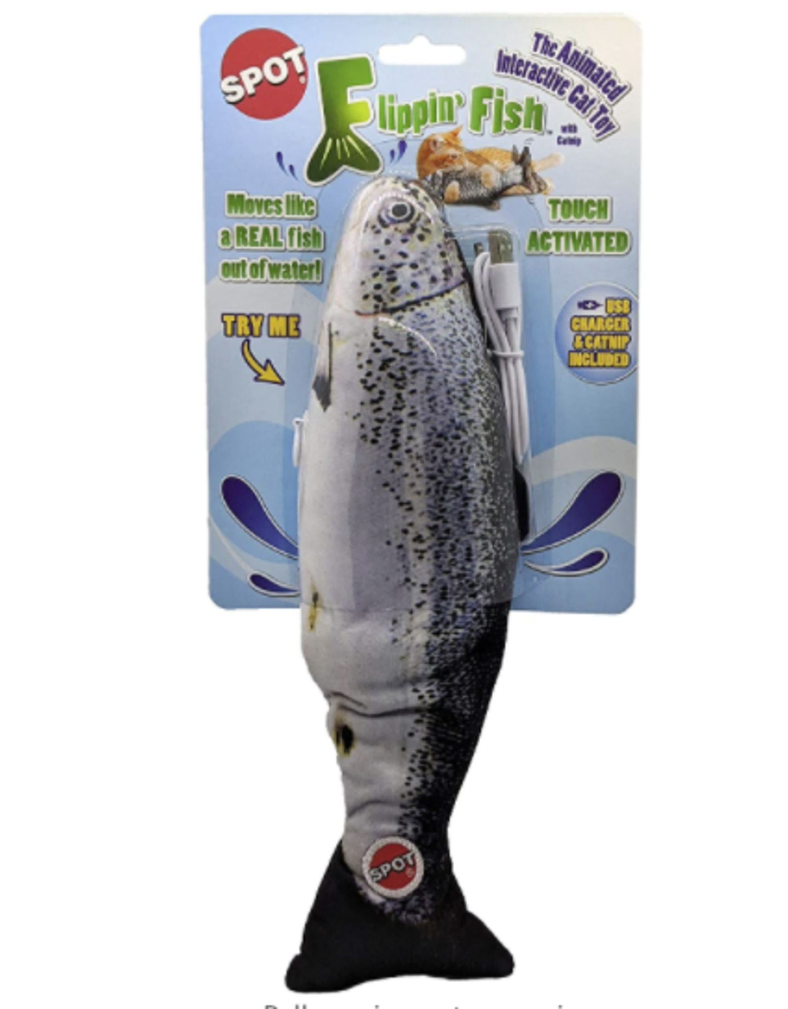 Spot SPOT Flippin' Fish Interactive Cat Toy, 11.5"