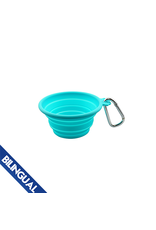 FoufouBRANDS Silicone Collapsible Travel Bowls Teal X-Small