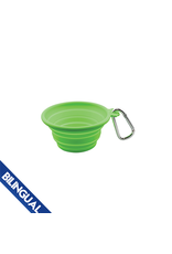 FoufouBRANDS Silicone Collapsible Travel Bowls Lime Medium