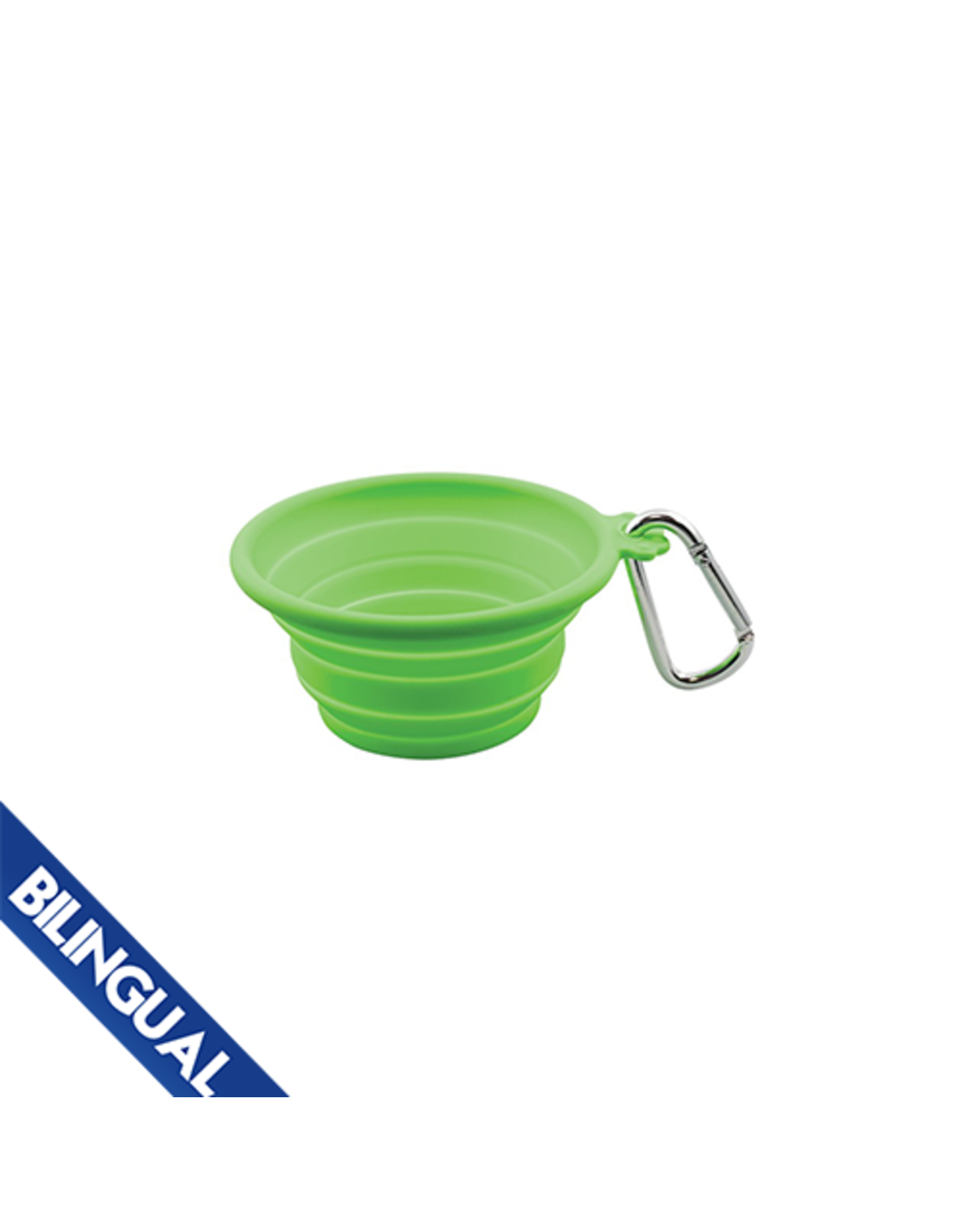 FoufouBRANDS Silicone Collapsible Travel Bowls Lime Medium