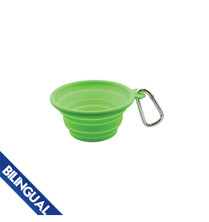 FoufouBRANDS Silicone Collapsible Travel Bowls Lime Medium