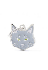 My Family Pet Tag- SILVER TABBY MAINE COON