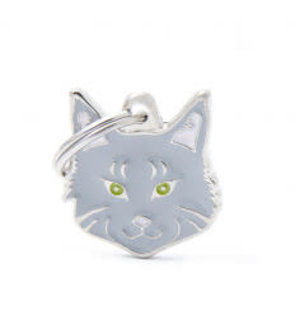My Family Pet Tag- SILVER TABBY MAINE COON