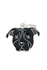 My Family Pet Tag- BLACK AMSTAFF