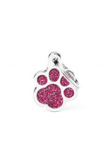 My Family Pet Tag- PAW GLITTER PINK My Family Pet Tag- PAW GLITTER PINK