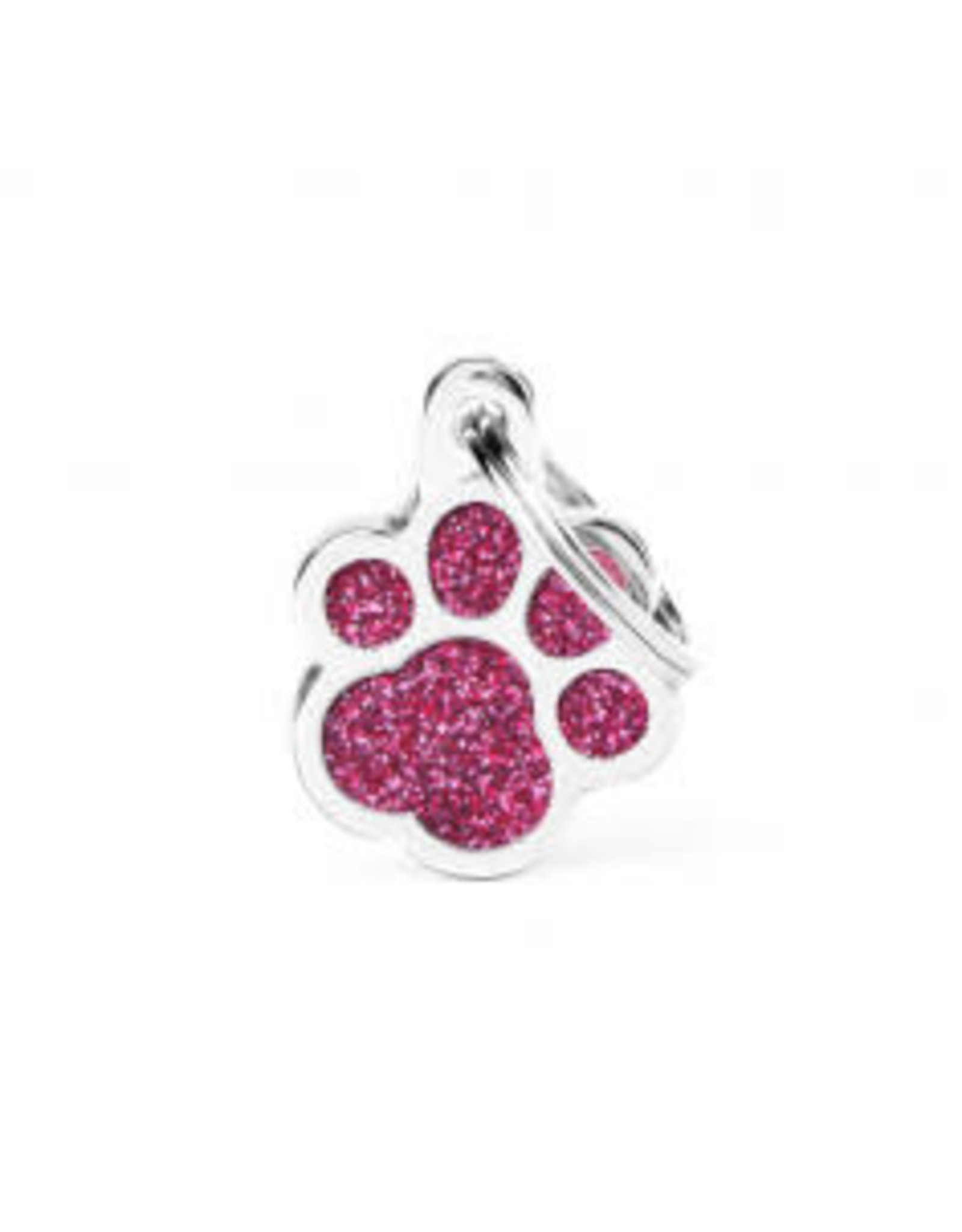 My Family Pet Tag- PAW GLITTER PINK