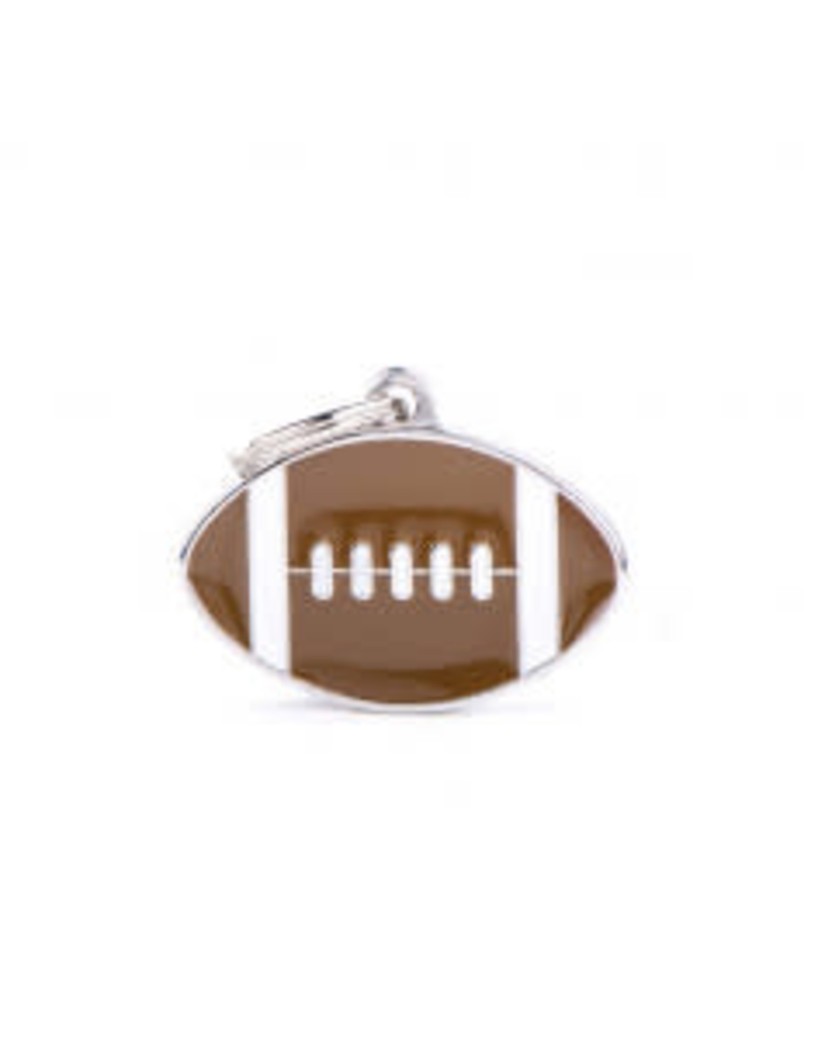 My Family Pet Tag- MEDIUM ROUND AMERICAN FOOTBALL