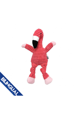 Foufoubrands Rainbow Bright Knotted Flamingo Dog Toy