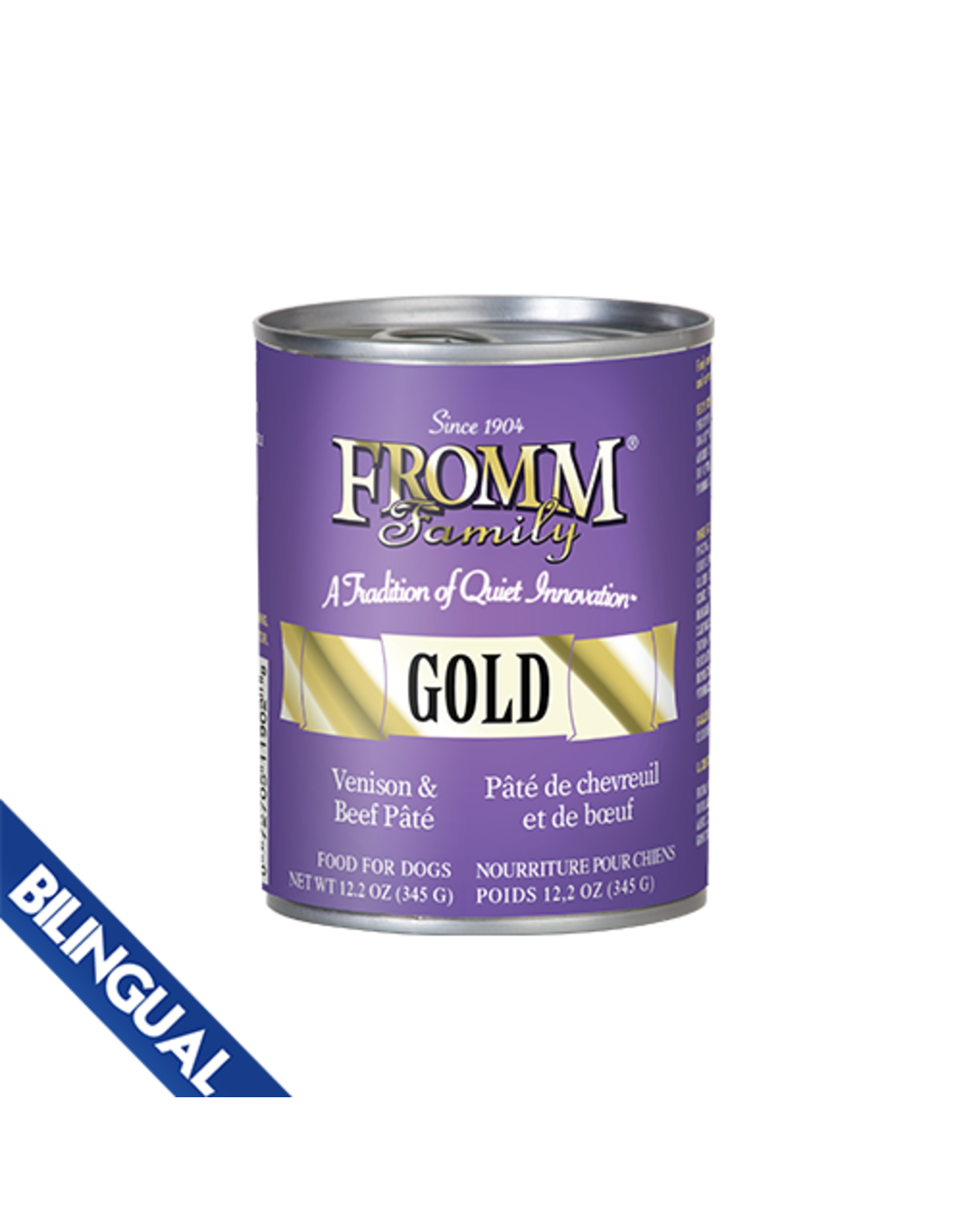 Fromm Fromm Dog Gold- Venison & Beef Pate 12.2oz single