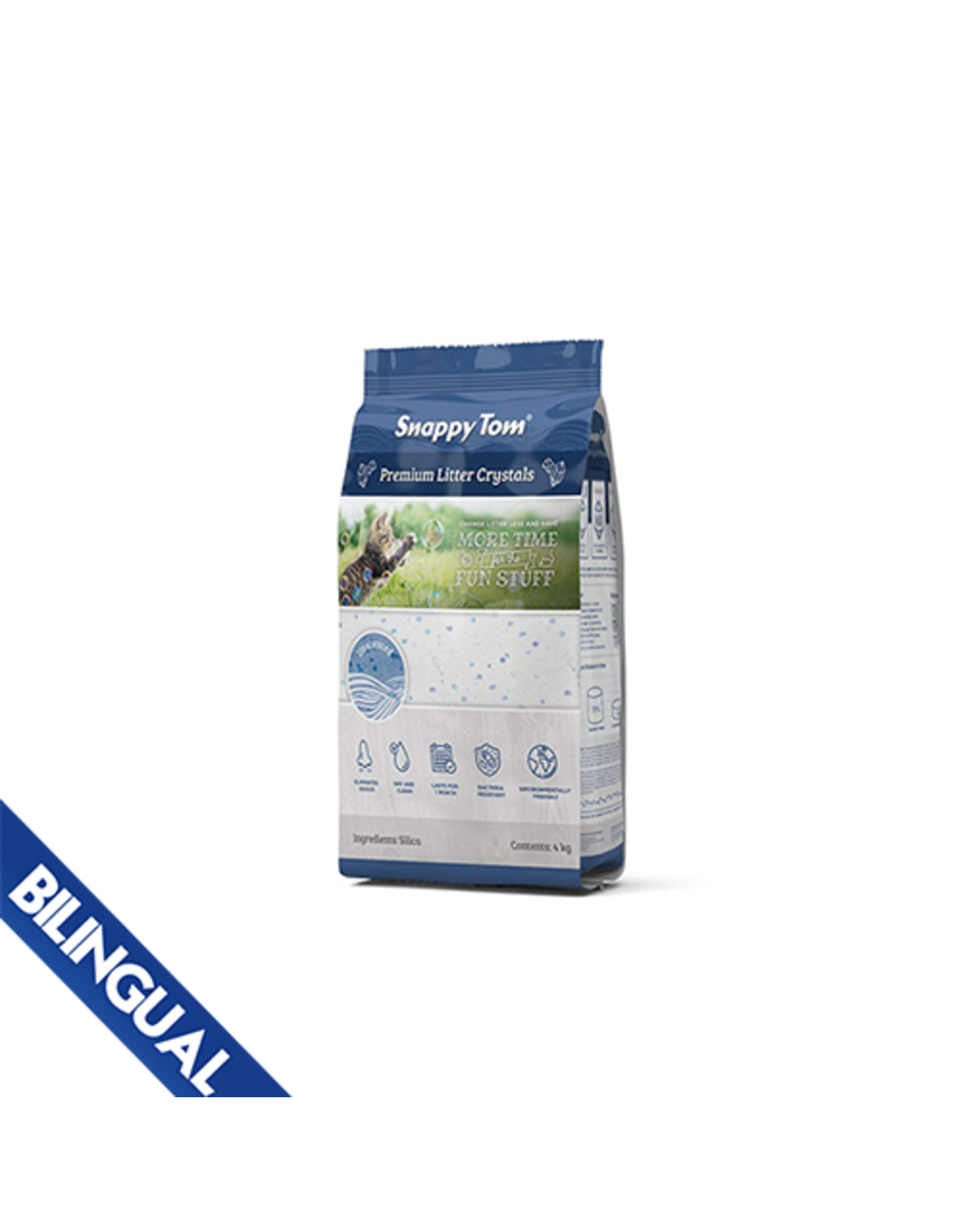 Snappy Tom Snappy Tom  Crystal Litter Natural Blue 2kg single
