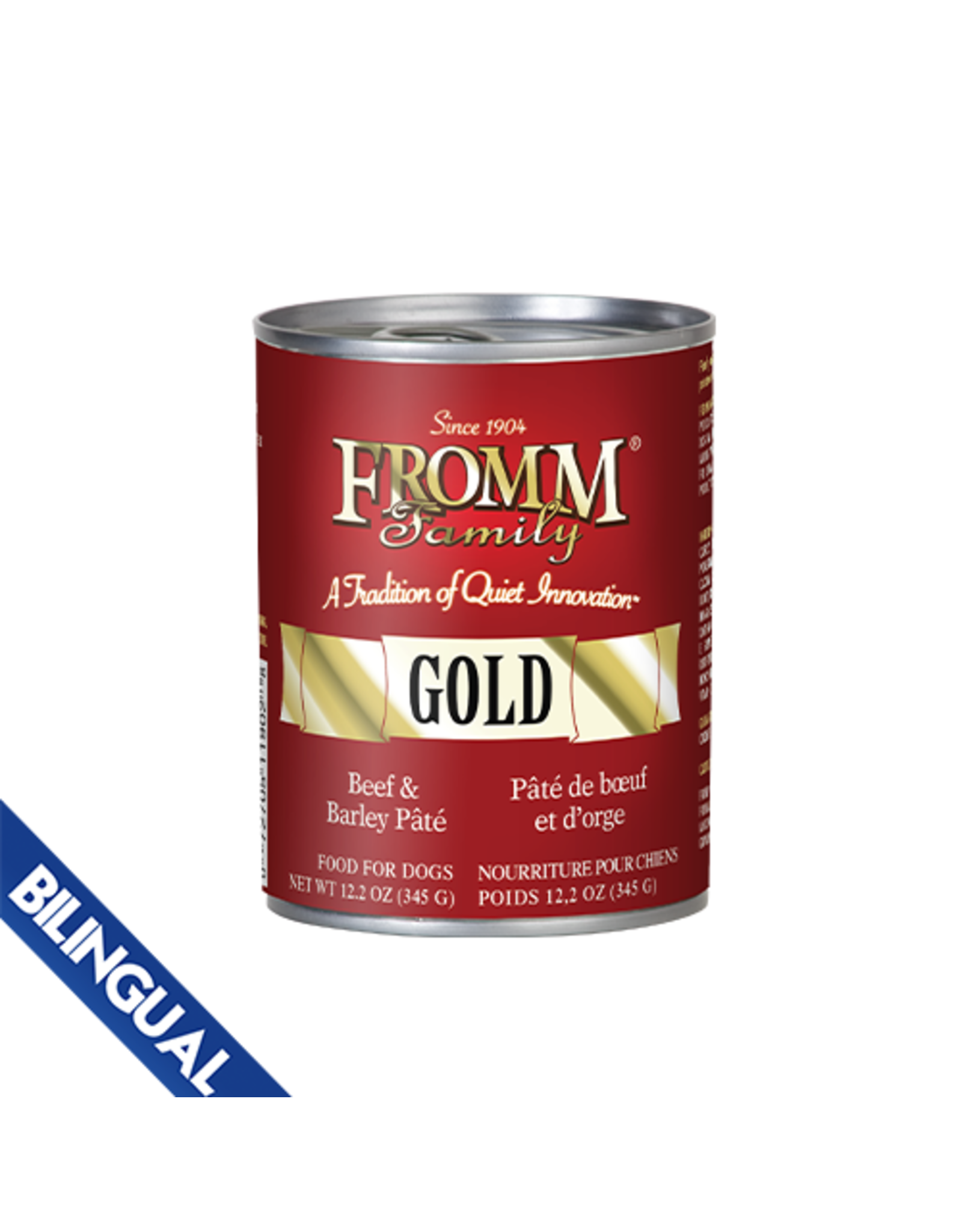 Fromm Fromm Dog Gold- Beef & Barley Pate 12.2oz single