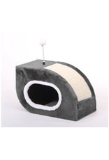 BUD-Z Snail Shelter and Scratch Box with Sisal Toy Grey BUD-Z Snail Shelter and Scratch Box with Sisal Toy Grey