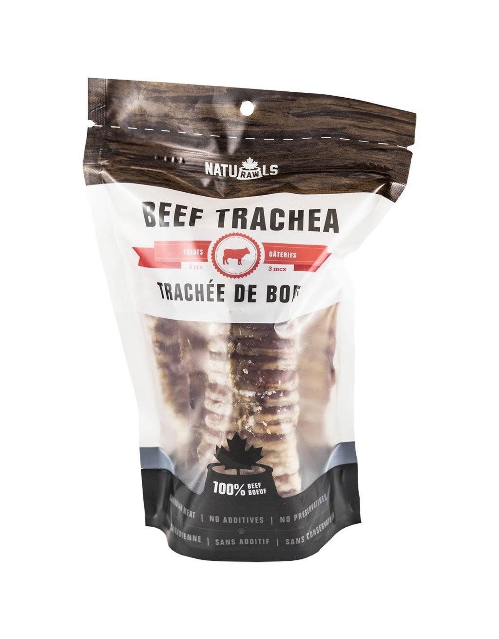 Naturawls NatuRAWls Beef Trachea 5" - 3pc bag