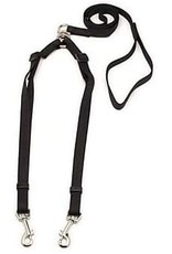 Aspen Pet ASPEN PETÂ® ADJUSTABLE DOUBLE DOG  CUSHION GRIP LEAD BLACK