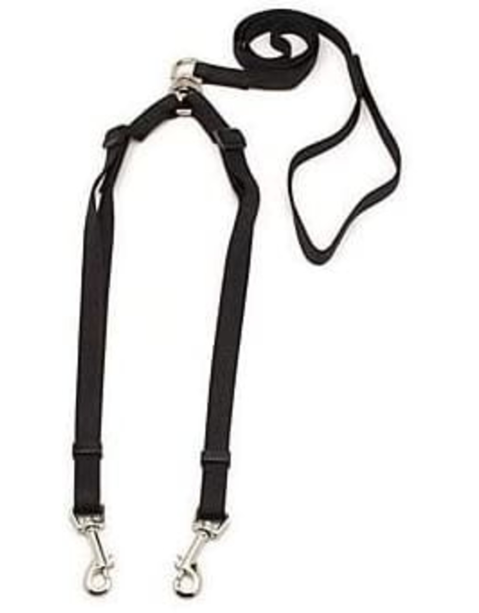 Aspen Pet ASPEN PETÂ® ADJUSTABLE DOUBLE DOG  CUSHION GRIP LEAD BLACK