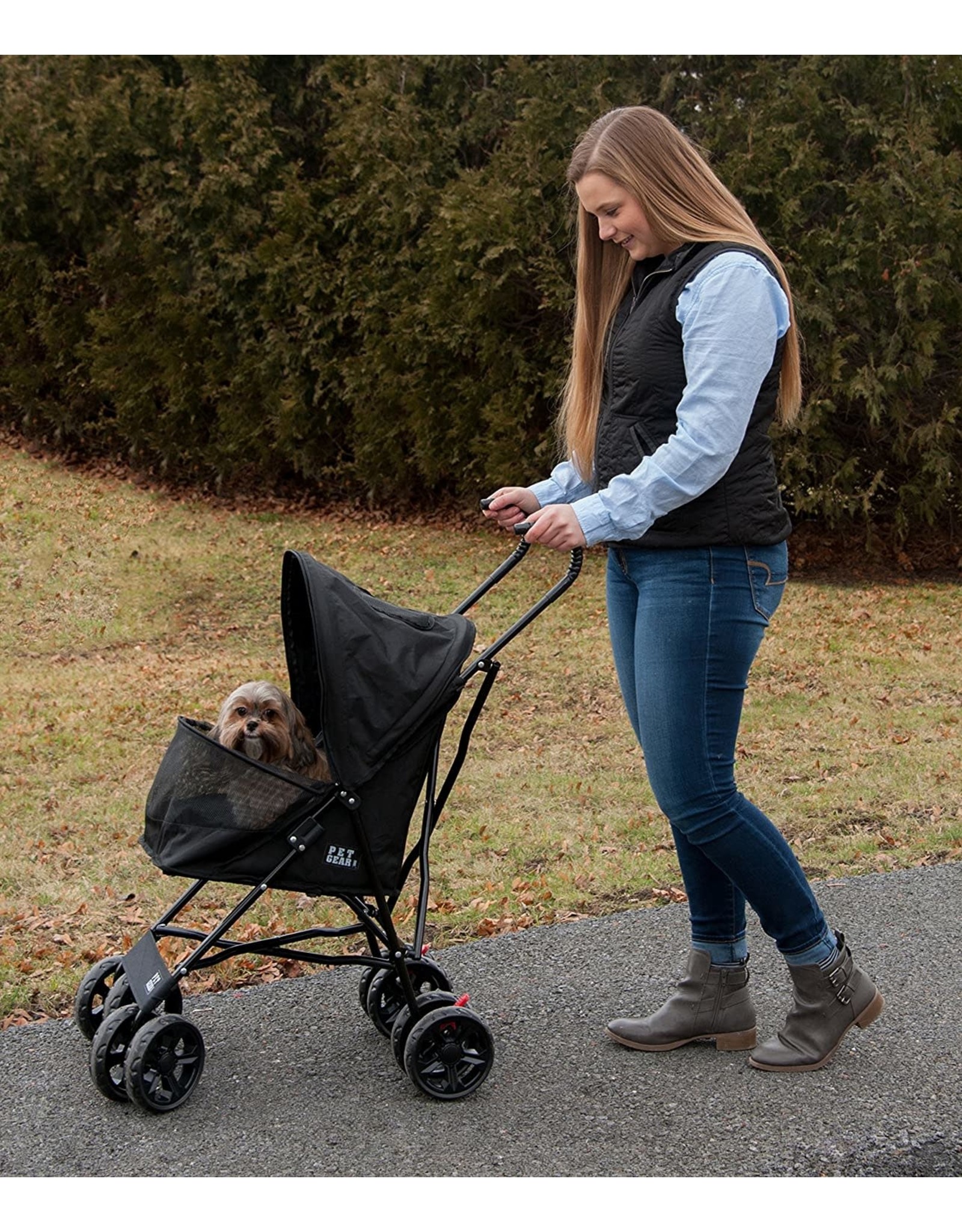 Pet Gear Pet Gear Travel Lite Pet Stroller for Cats and Dogs up to 15-pounds, Black