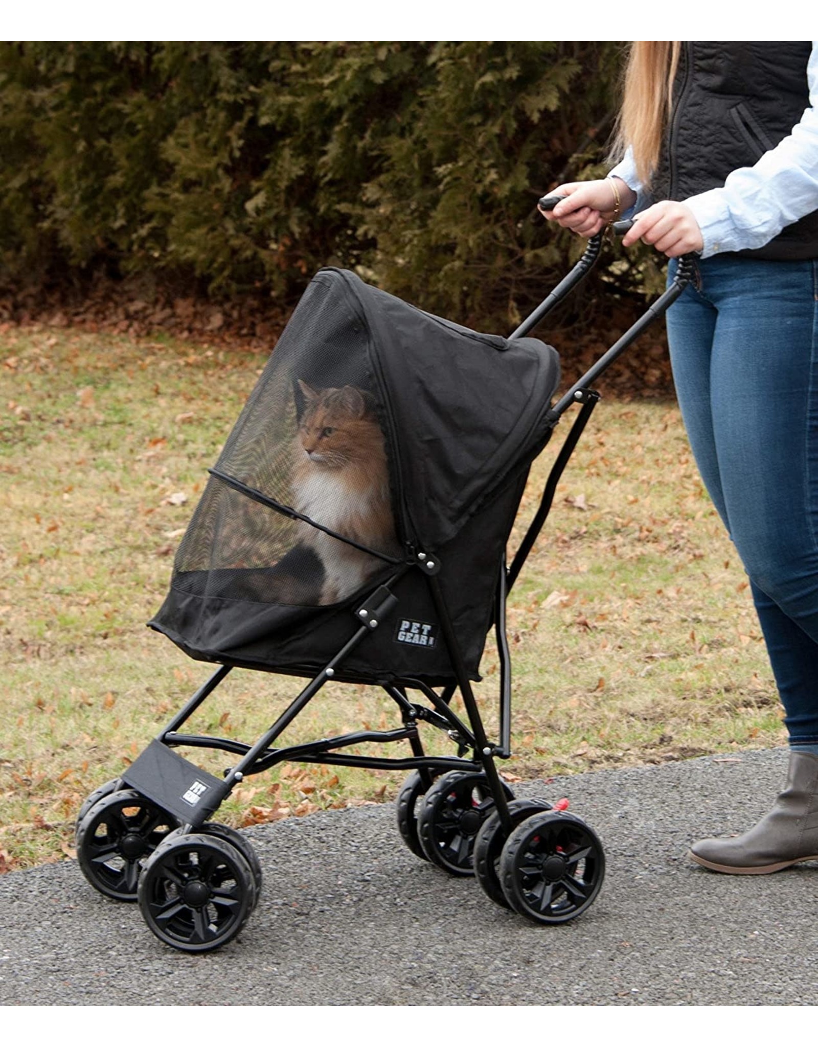 Pet Gear Pet Gear Travel Lite Pet Stroller for Cats and Dogs up to 15-pounds, Black
