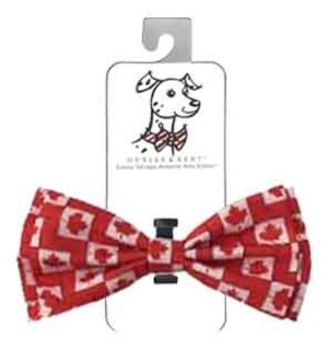 HUXLEY & KENT X-Large  Bow Tie O Canada Red and White