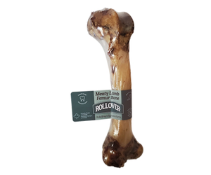 ROLLOVER MEATY LAMB FEMUR BONE single Fortune Pet Mart