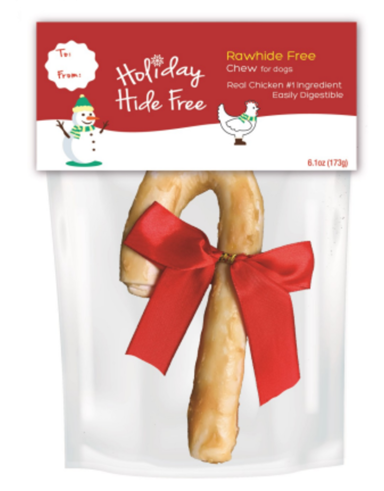 Canine Nature Canine Naturals Hide Free Chicken Recipe 6-7'' Candy Cane X 1