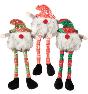 Spot Spot Holiday Long Legs Gnome 21"