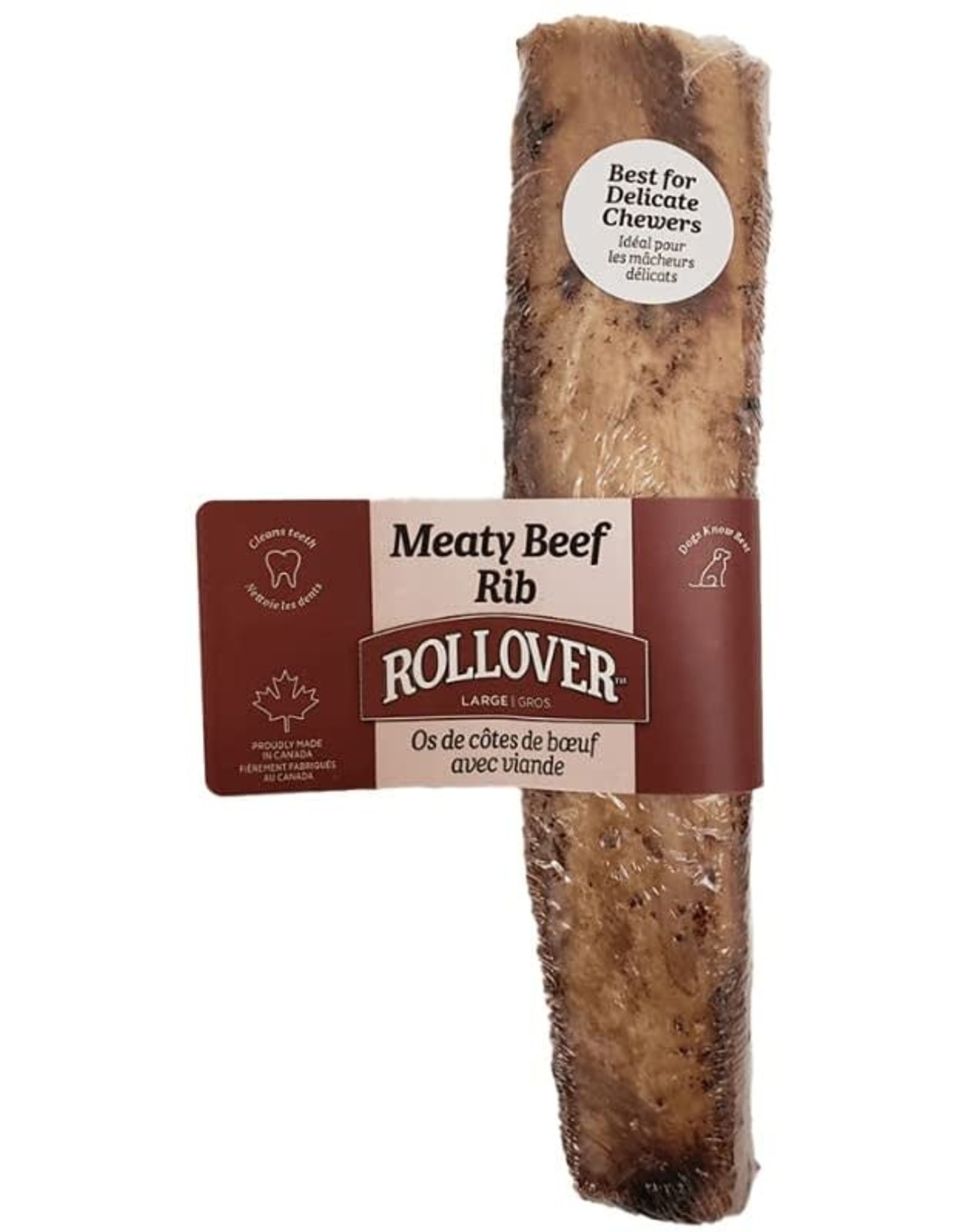 Rollover© Meaty Beef Rib Bone Large-single