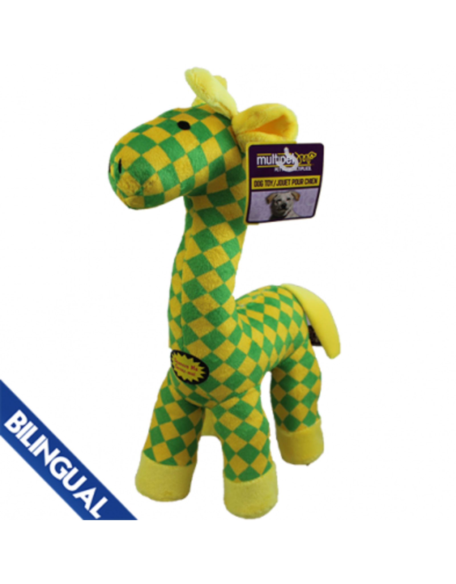 MULTIPET Toy for Dog-  Polka Dot Giraffe  Large