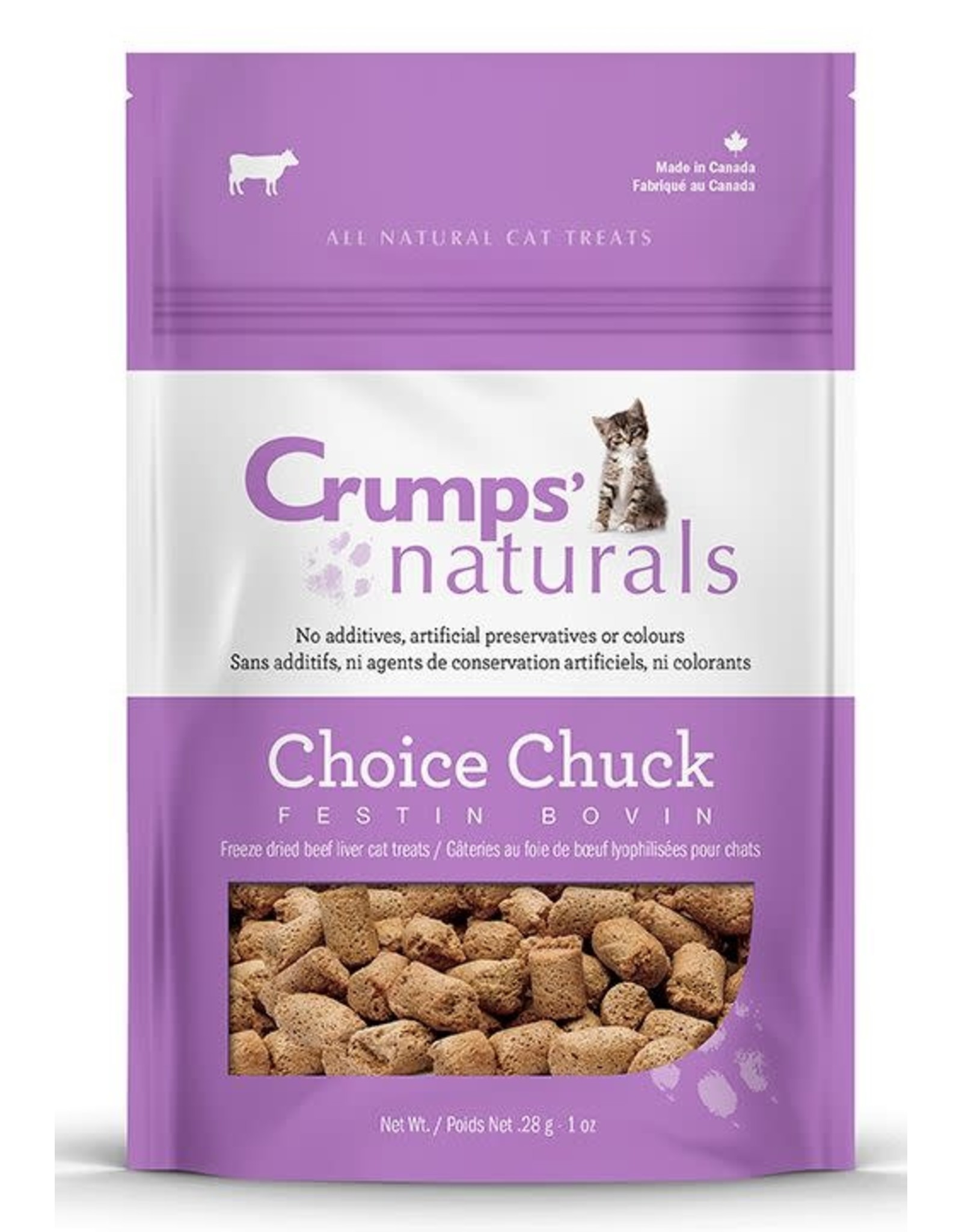 Crumps' Naturals Crumps Choice Chunk Beef Cat 1X28G