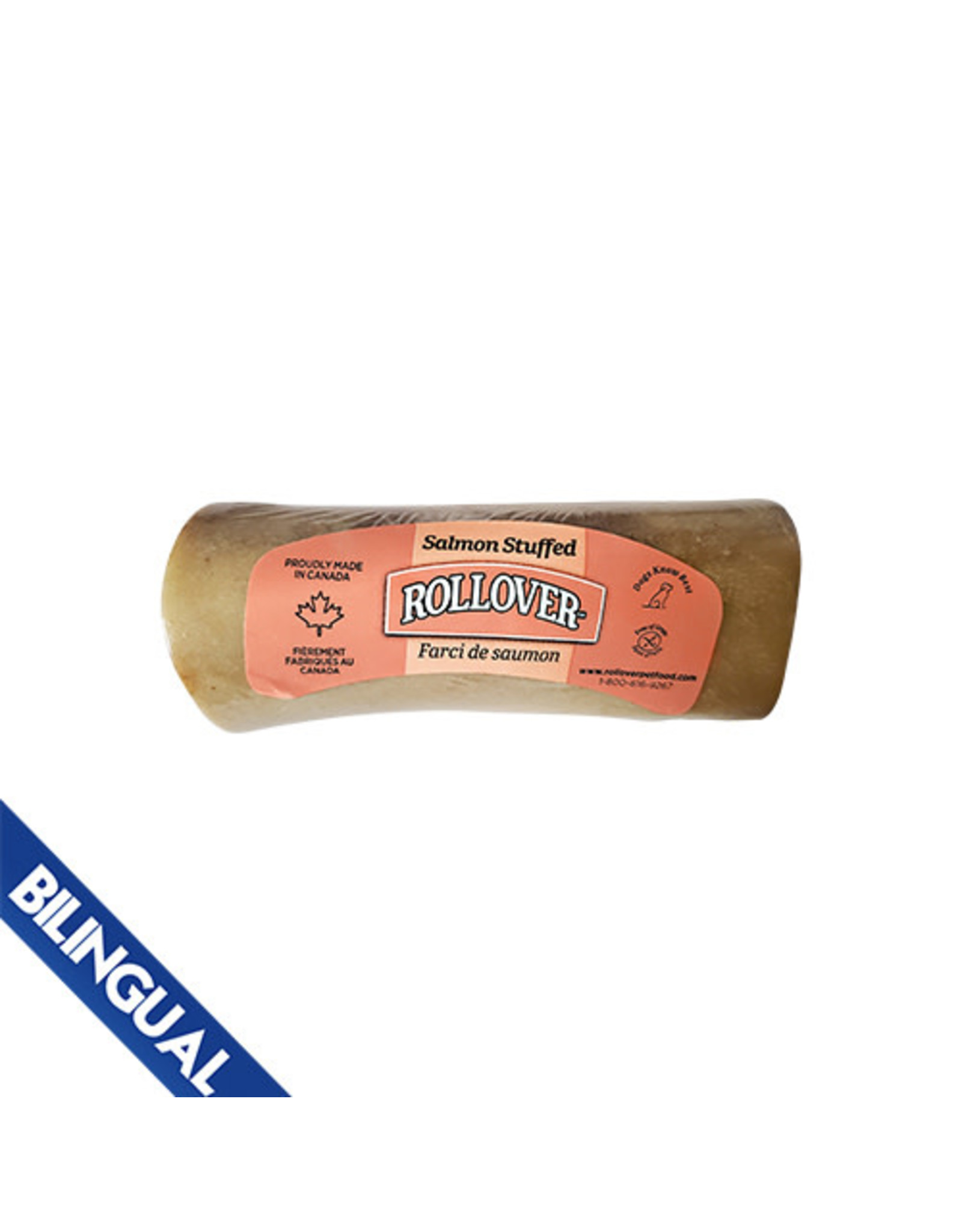 Rollover Stuffed Beef Bone - Salmon (Small) single