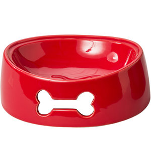 Spot SPOT  Bailey Bone Dish  Red