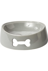 Spot SPOT  Bailey Bone Dish  Gray Spot SPOT  Bailey Bone Dish  Gray
