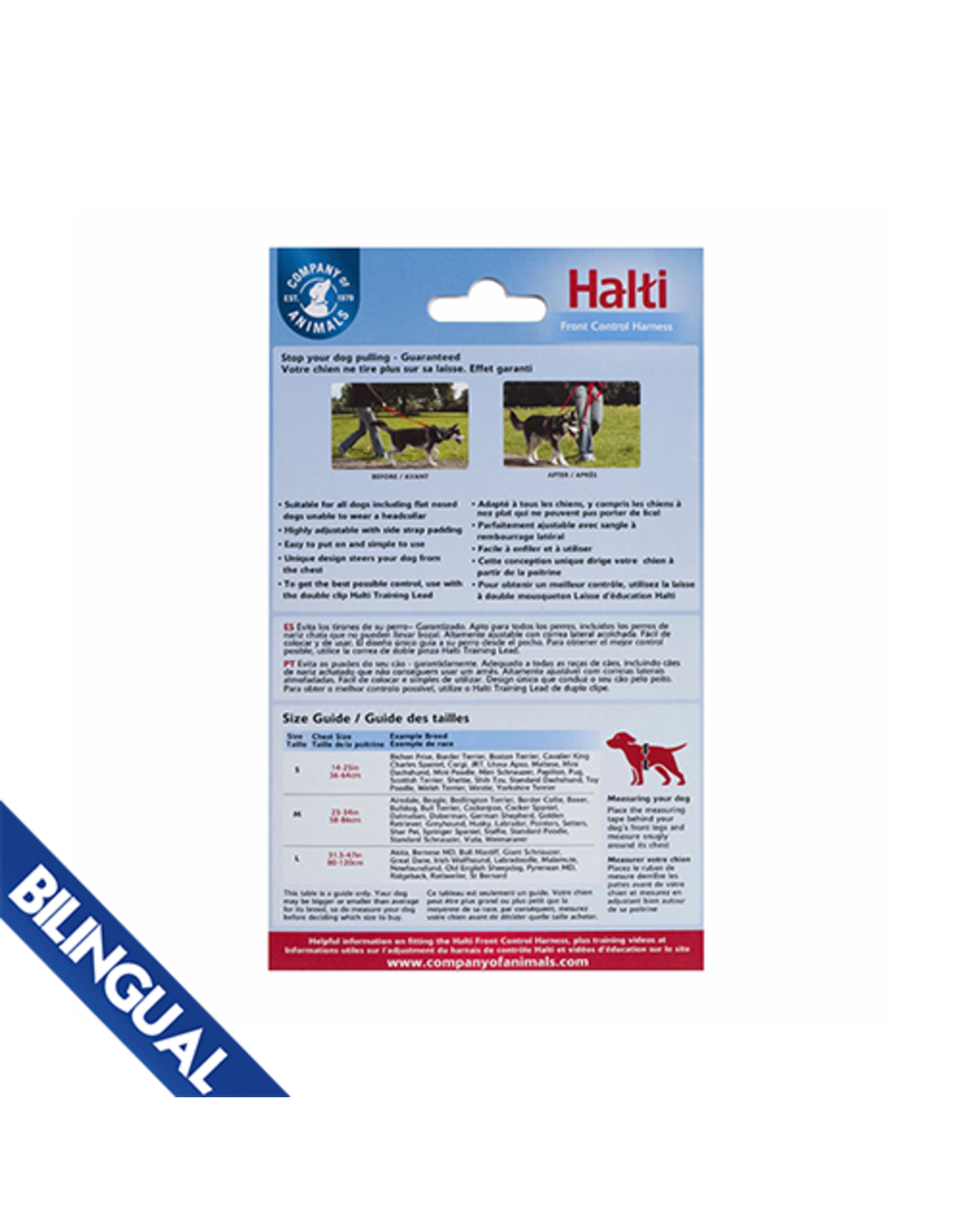 Company Of Animals Company of Animals® Halti® Harness Front Control Black/Red Large