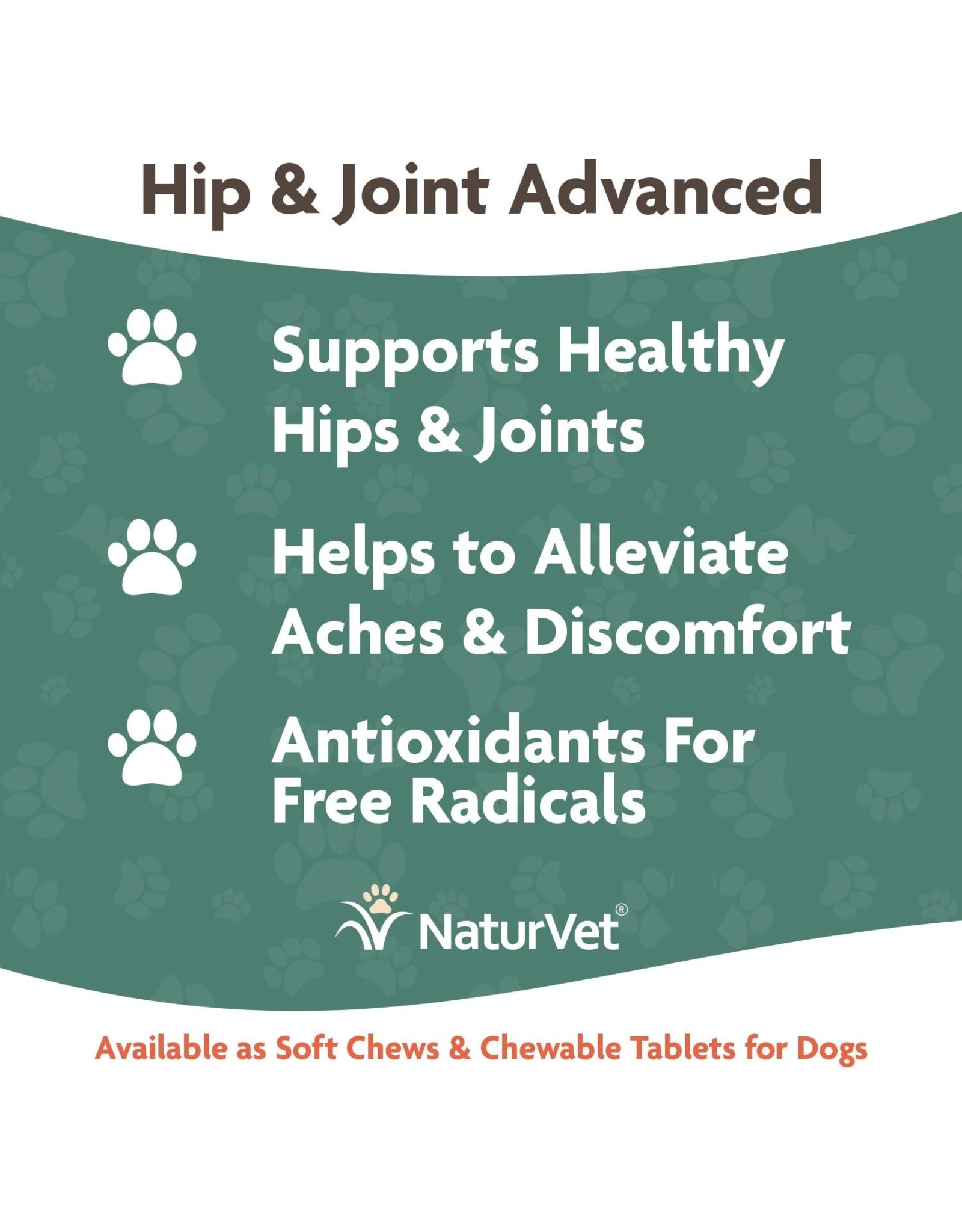 NaturVet® NaturVet Senior Wellness Hip & Joint Chewable Tablet Supplement for Dogs with Omegas for Advanced Joint Support (40 ct)