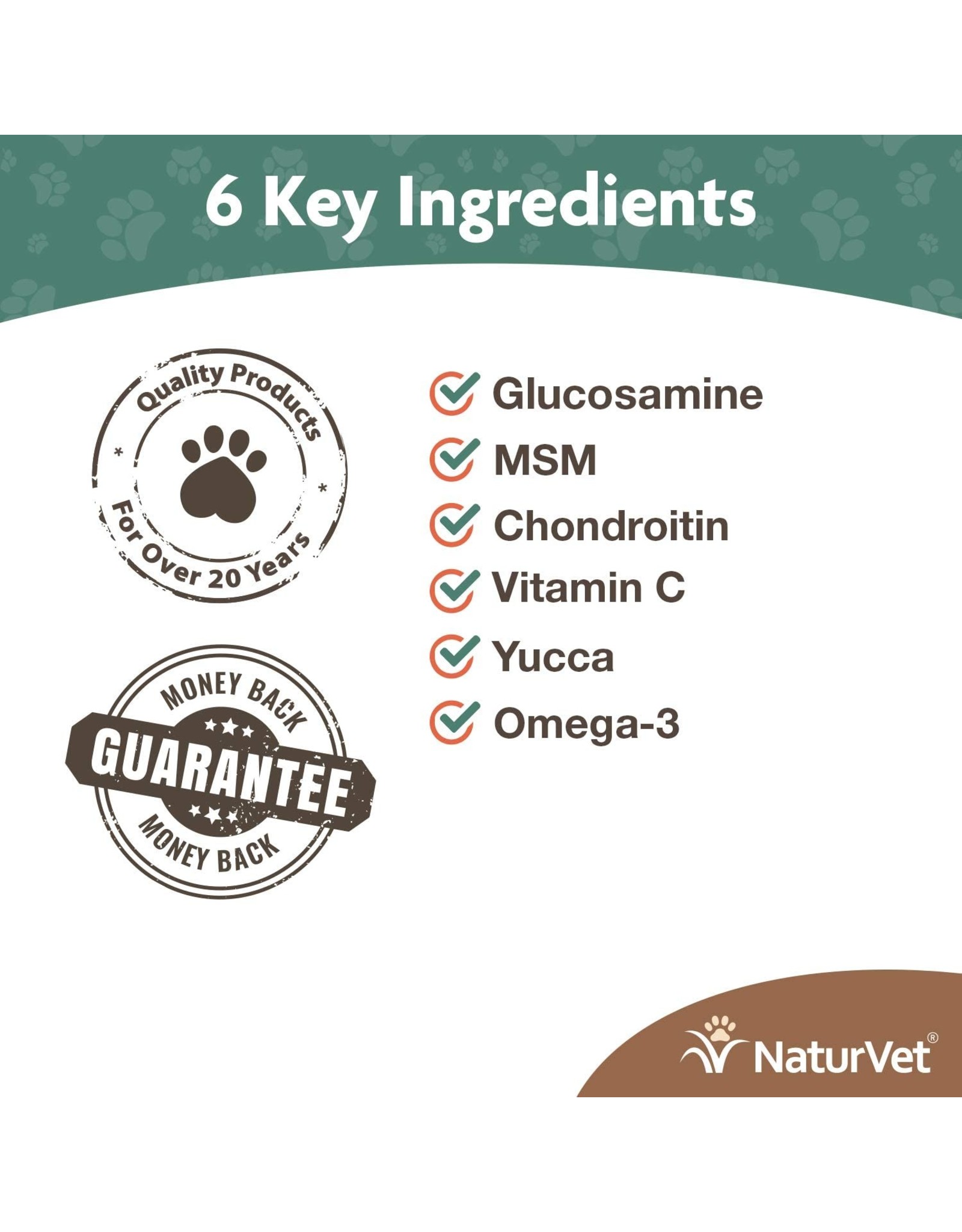 NaturVet® NaturVet Senior Wellness Hip & Joint Chewable Tablet Supplement for Dogs with Omegas for Advanced Joint Support (40 ct)