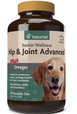 NaturVet® NaturVet Senior Wellness Hip & Joint Chewable Tablet Supplement for Dogs with Omegas for Advanced Joint Support (40 ct)
