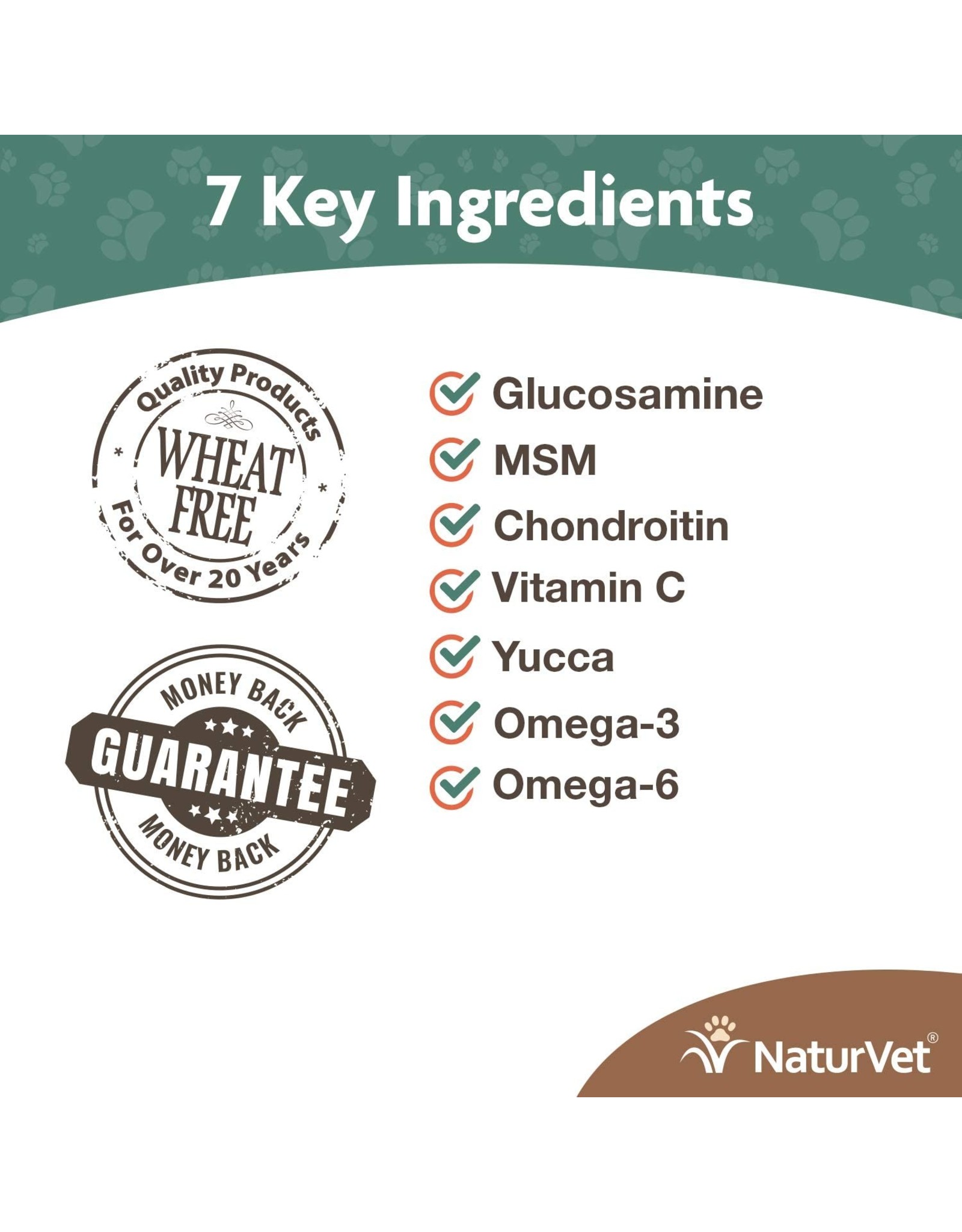 NaturVet® NaturVet Senior Wellness Hip & Joint Soft Chew Supplement for Dogs with Omegas for Advanced Joint Support  120 ct Soft Chews