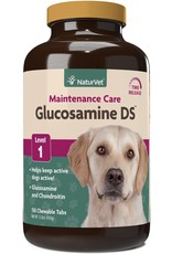 NaturVet® NaturVet Joint Care Maintenance Chewable Tablet Supplement for Dogs and Cats, Glucosamine DS Level 1, Joint Support with Glucosamine, Chondroitin, Omega Acids, 150 Ct.