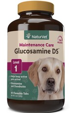 NaturVet® NaturVet Joint Care Maintenance Chewable Tablet Supplement for Dogs and Cats, Glucosamine DS Level 1, Joint Support with Glucosamine, Chondroitin, Omega Acids(60ct)