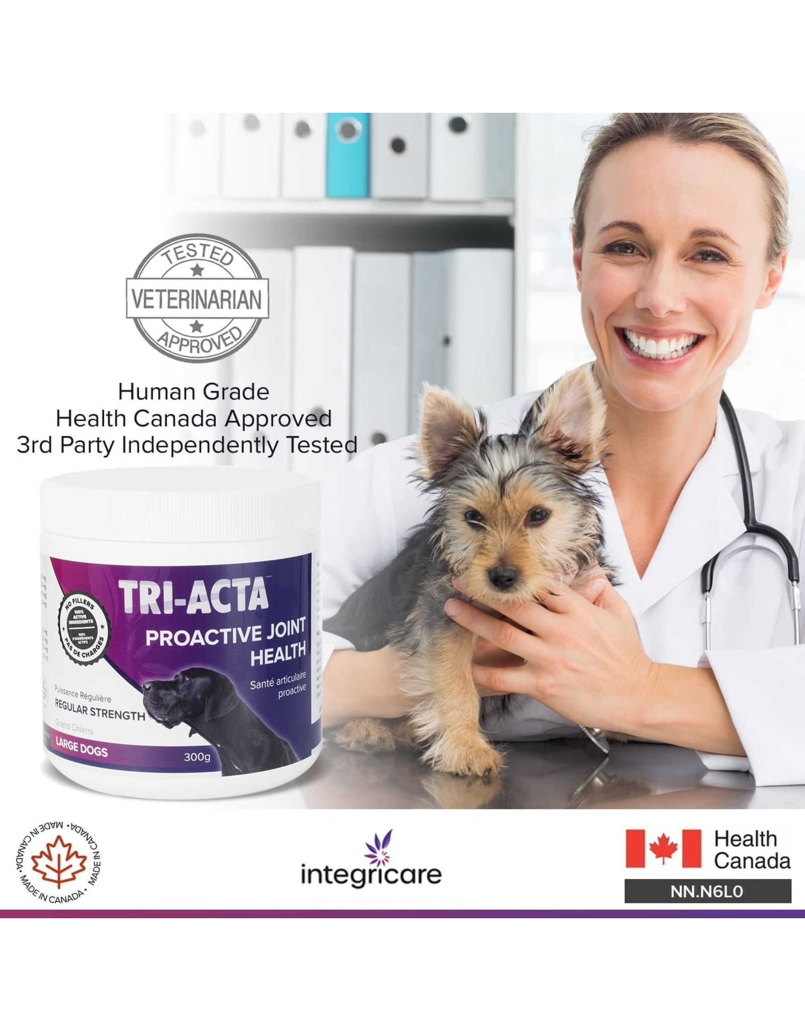 TRI-ACTA Tri-Acta, Muscle and Joint Supplement for Pets, with Msm Powder, Chondroitin, and Glucosamine for Dogs and Cats, for Ultimate Pet Nutrition