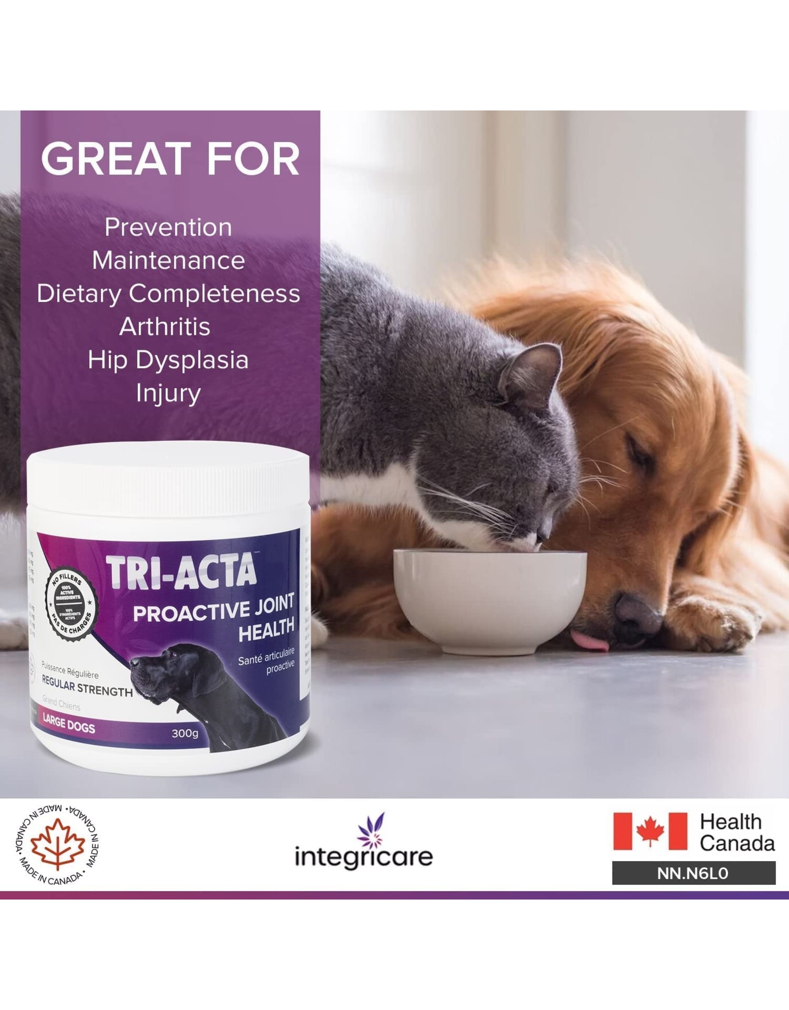 TRI-ACTA Tri-Acta, Muscle and Joint Supplement for Pets, with Msm Powder, Chondroitin, and Glucosamine for Dogs and Cats, for Ultimate Pet Nutrition