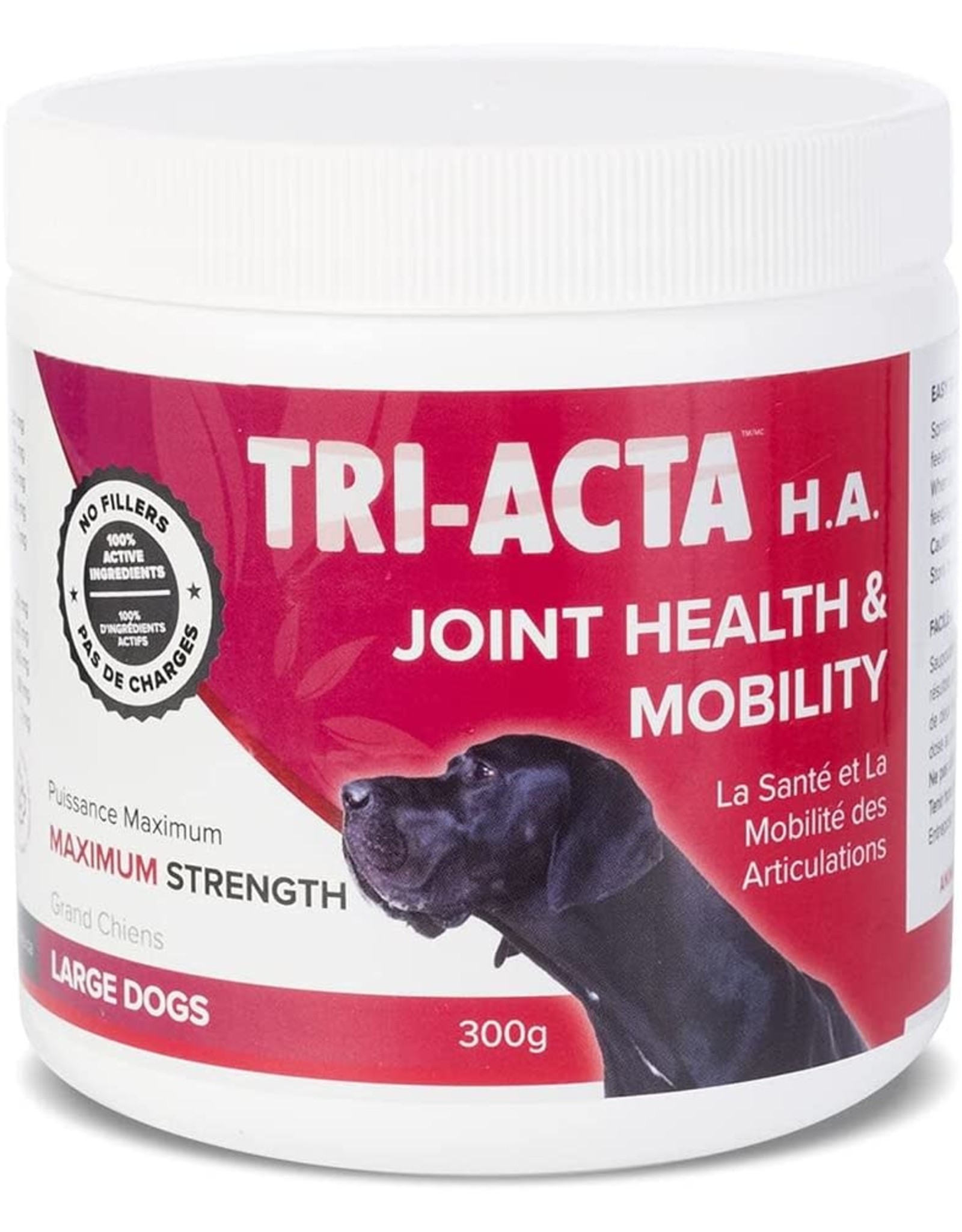 TRI-ACTA Tri-ActaH.A. Maximum Strength, Joint Supplement for Pets, with Hyaluronic Acid, Msm Powder, Chondroitin, and Glucosamine for Dogs and Cats