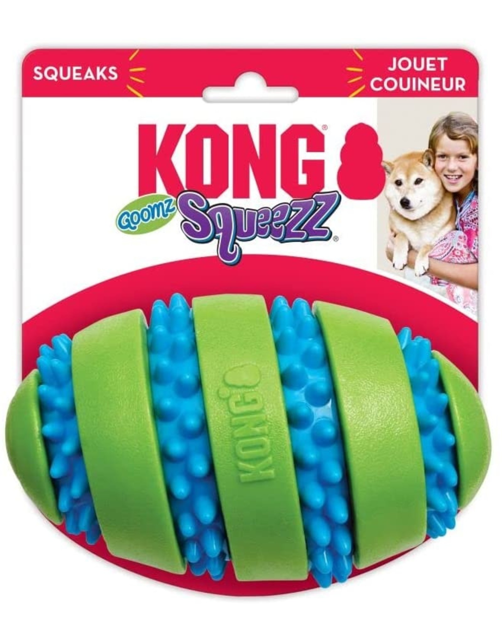 Kong Kong Dog Toys Squeezz Goomz Football Large