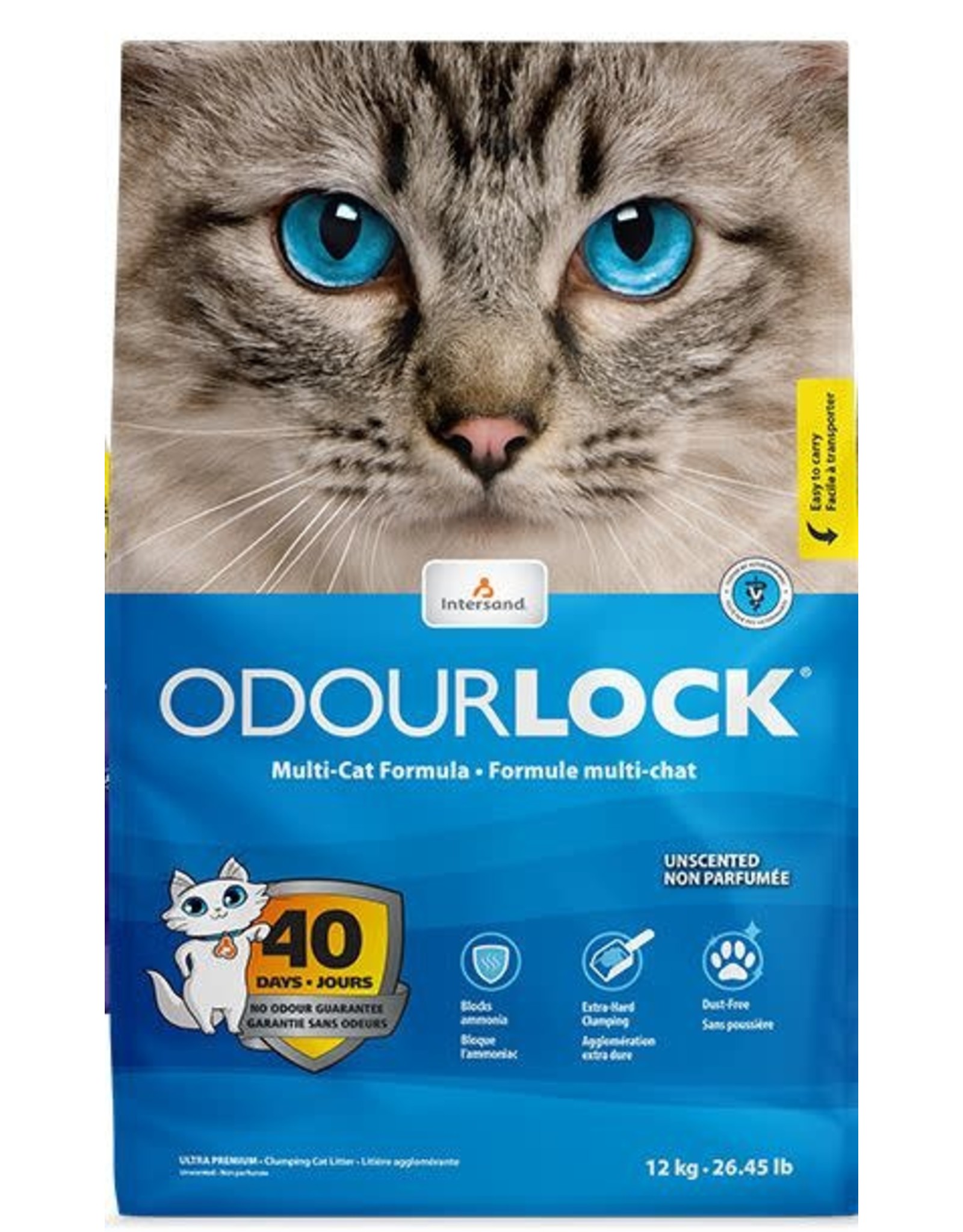 ODOURLOCK Odourlock Ultra Premium Unscented Clumping Litter Cat 1X12KG