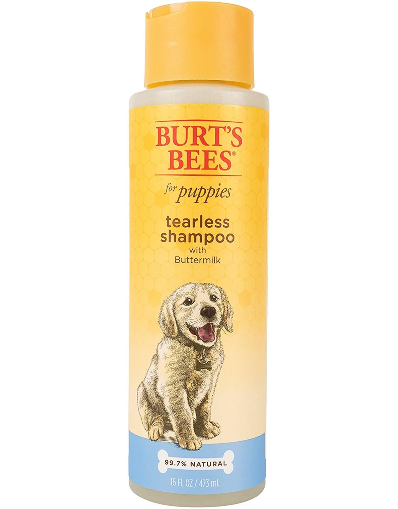 Burt's Bees for Dogs Natural Tearless Puppy Shampoo with Buttermilk | Dog and Puppy Shampoo for Gentle Fur, 16 Ounces