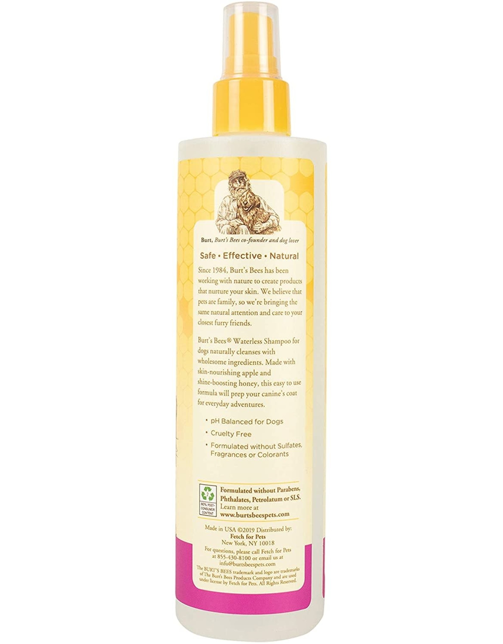 Burt's Bees for Dogs  All-Natural Waterless Shampoo Spray with Apple and Honey, 10 Ounces