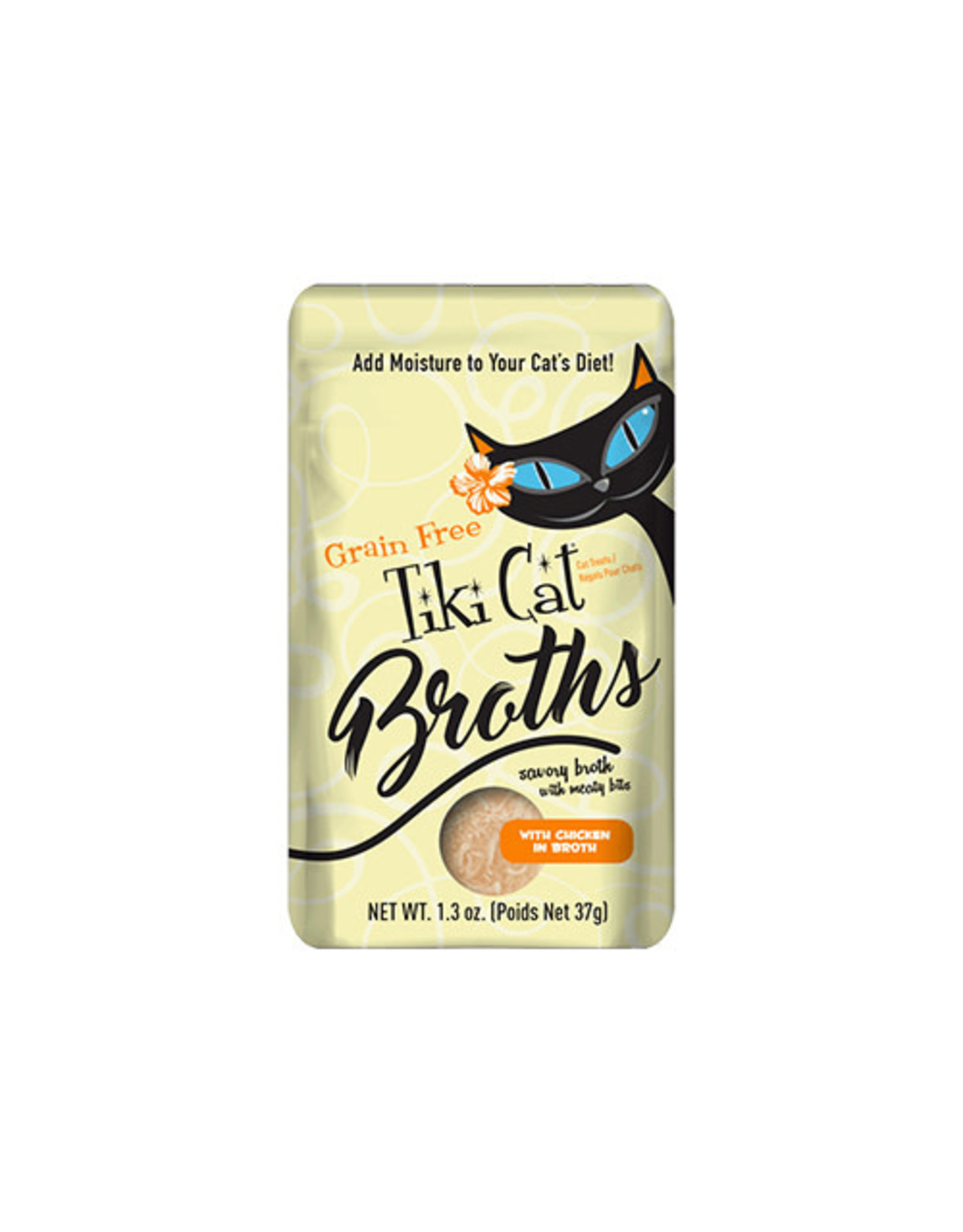 TIKI Tiki Cat® Broths™ with Chicken in Broth Wet Cat Food Topper 1.3 oz single