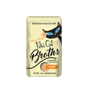 TIKI Tiki Cat® Broths™ with Chicken in Broth Wet Cat Food Topper 1.3 oz single